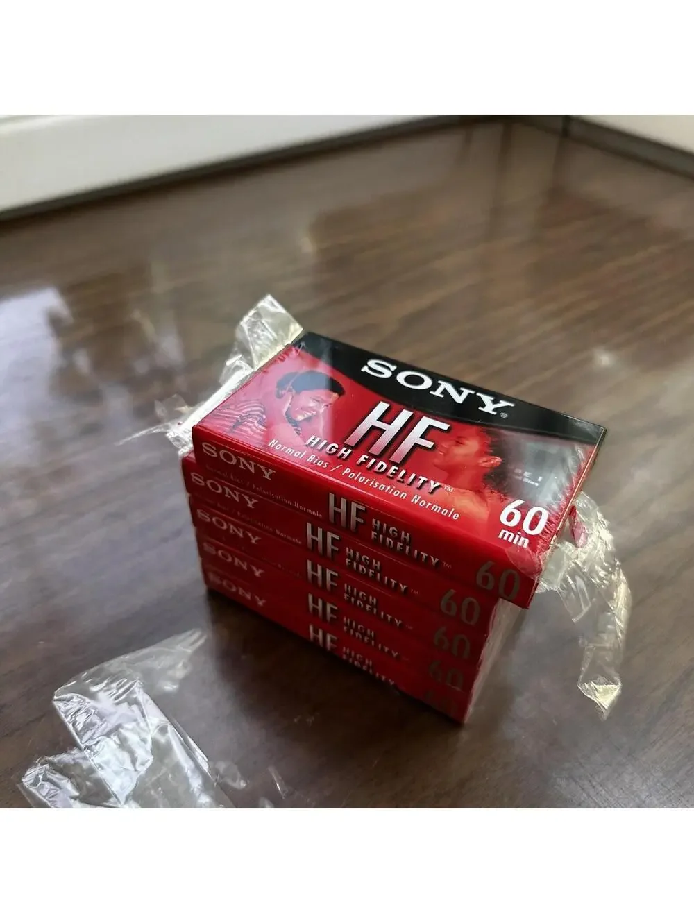 SONY HF 60 90 Minute Blank Audio Cassette Tapes NEW Lot Of 5 Normal Bias